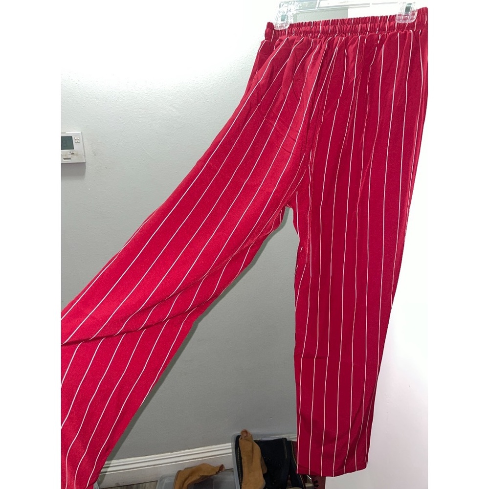 Stripped flowy pants